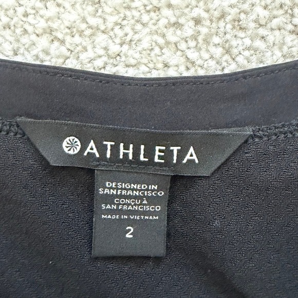 Athleta Venture Out Dress Womens 2 Black Athletic Tennis Prep Sporty Golf - Picture 6 of 12